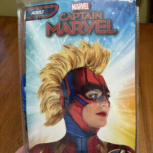 Captain Marvel adult head gear - new in pkg